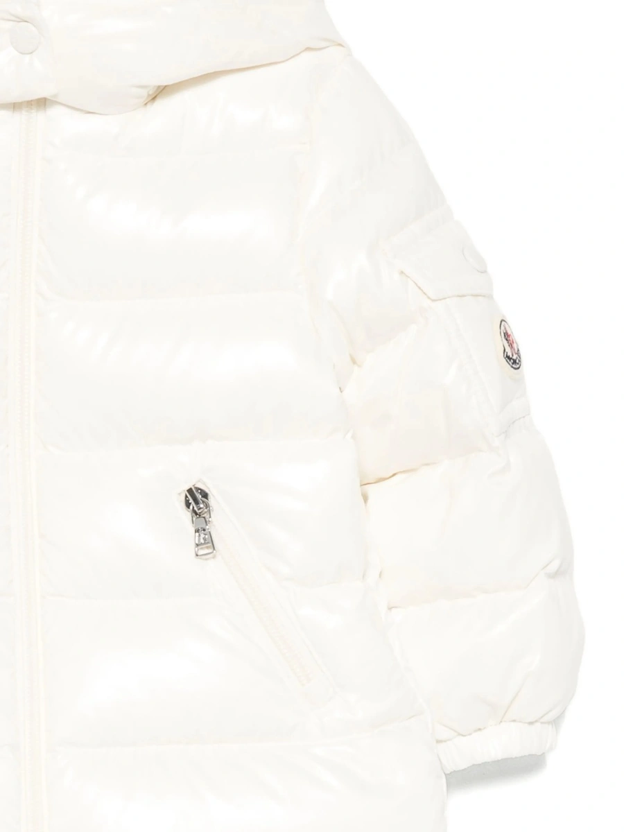 Geaca de iarna Moncler alba din poliamida - Img 3