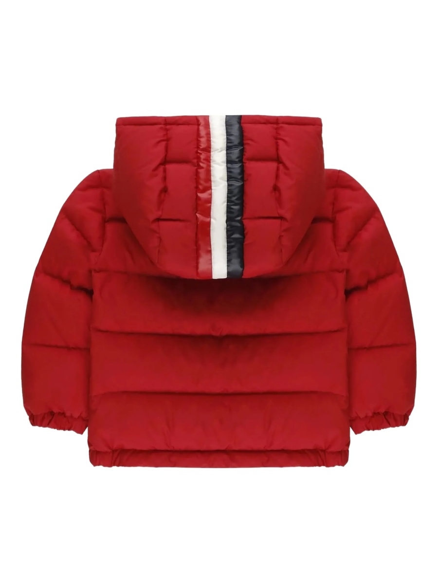 Geaca de iarna Moncler rosie din polyester - Img 2