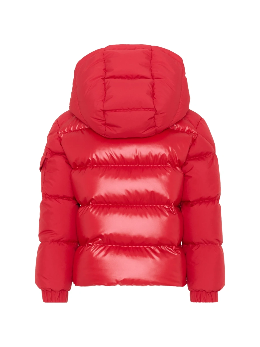 Geaca de iarna Moncler rosie din polyester - Img 2