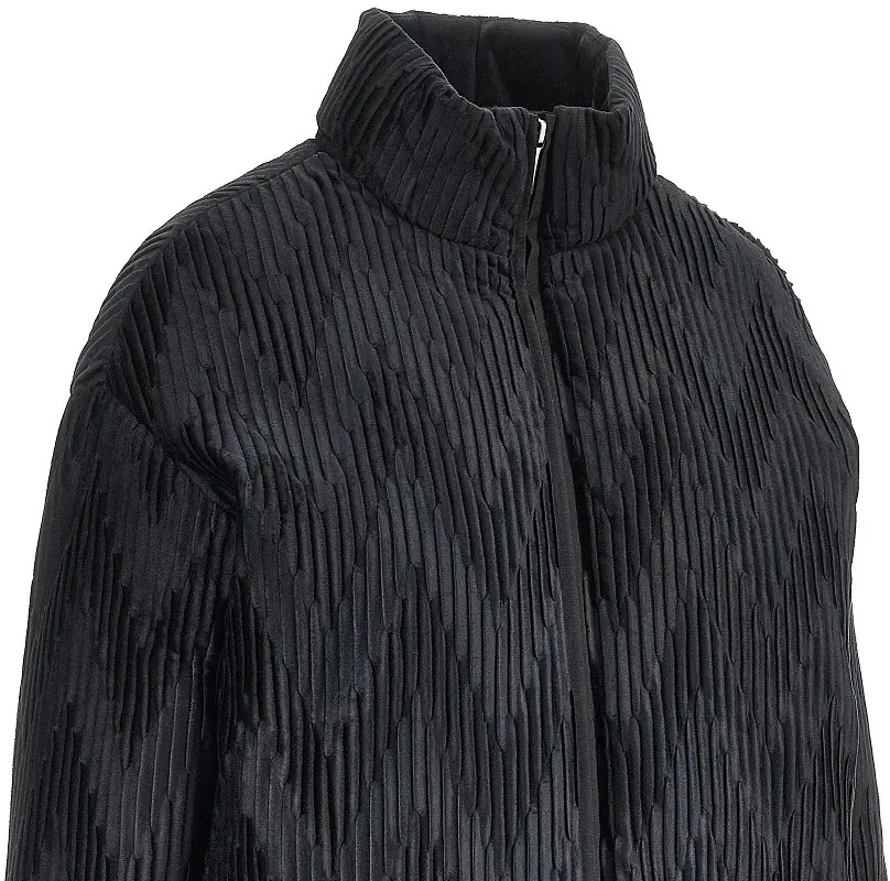 Geaca de Iarna Pleated satin down jacket - Img 2