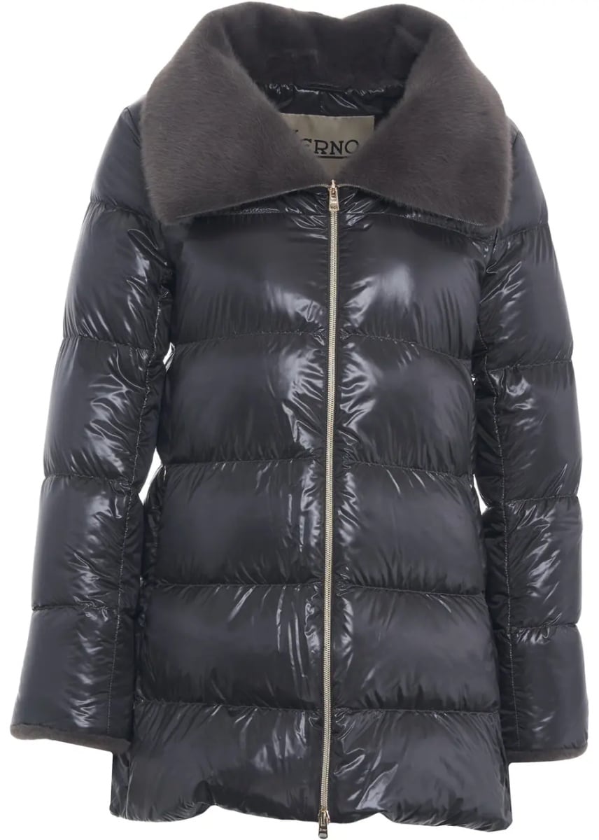 Geaca de Iarna Puffer jacket with faux fur - Img 2
