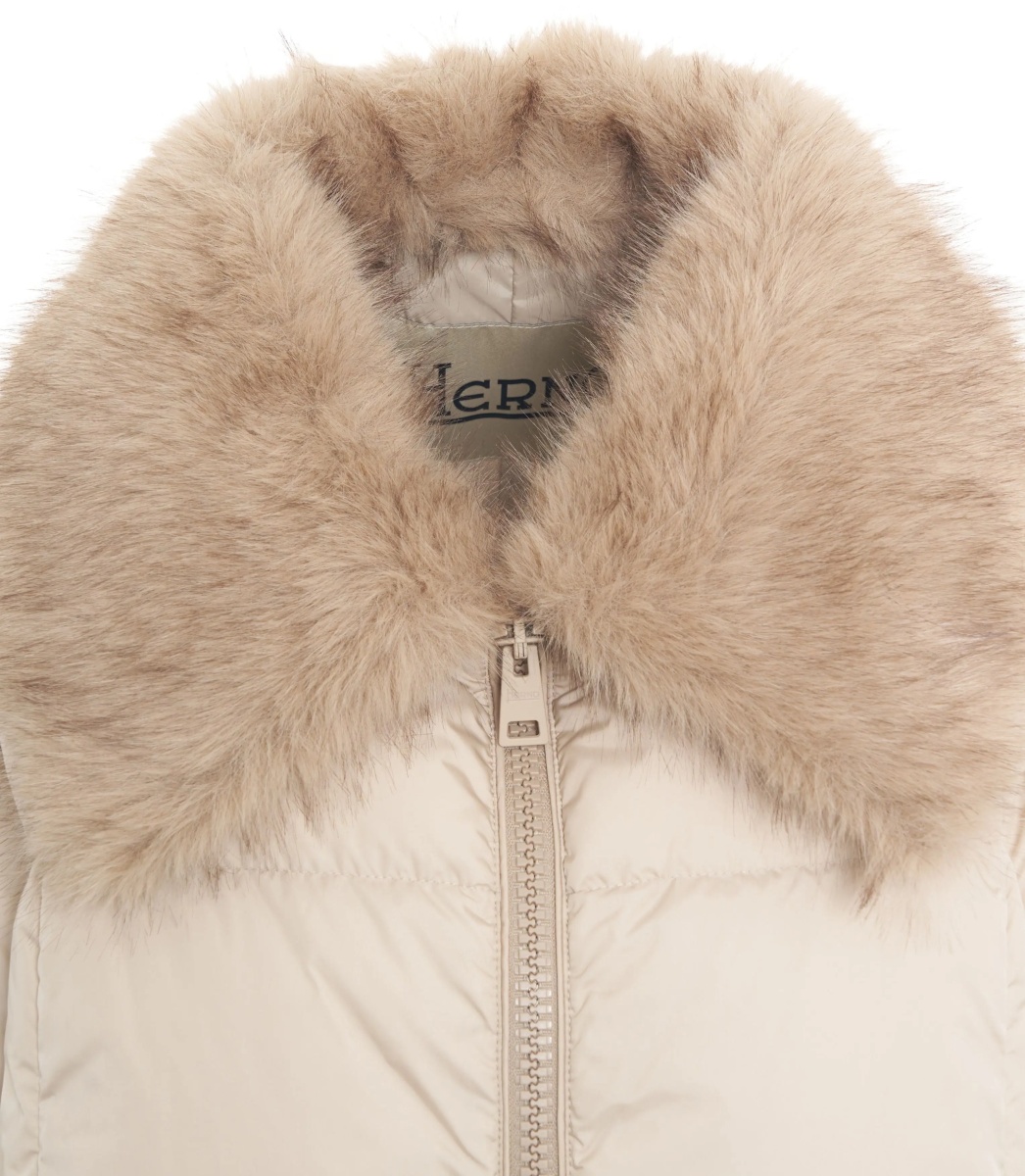 Geaca de Iarna Puffer jacket with fur collar - Img 4