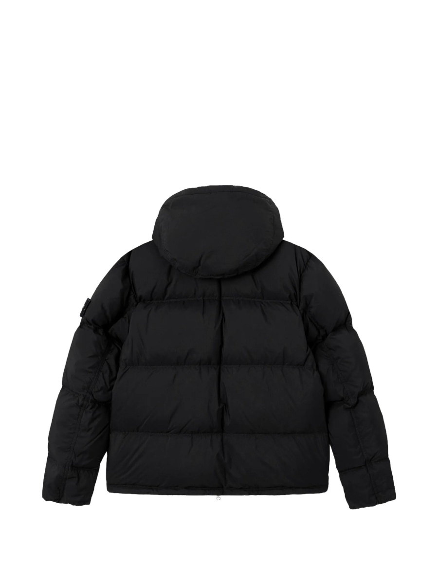 Geaca de iarna Stone Island neagra din poliamida - Img 3
