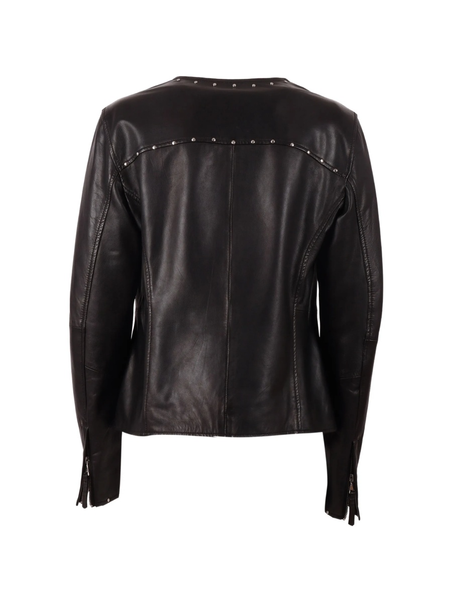Geaca de piele Bully neagra - Img 2