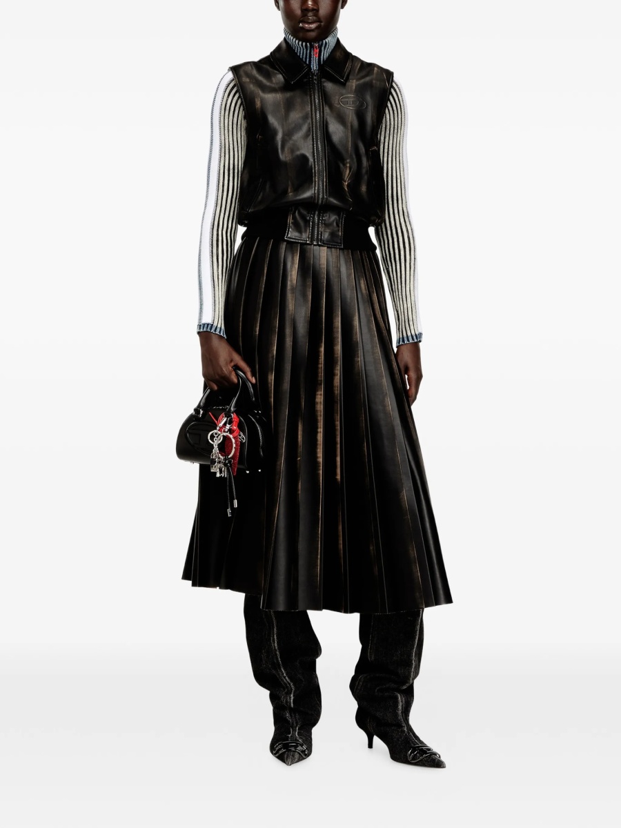 Geaca de piele Diesel neagra - Img 2