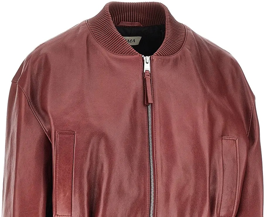 Geaca de Piele 'Hannan' leather bomber jacket - Img 2