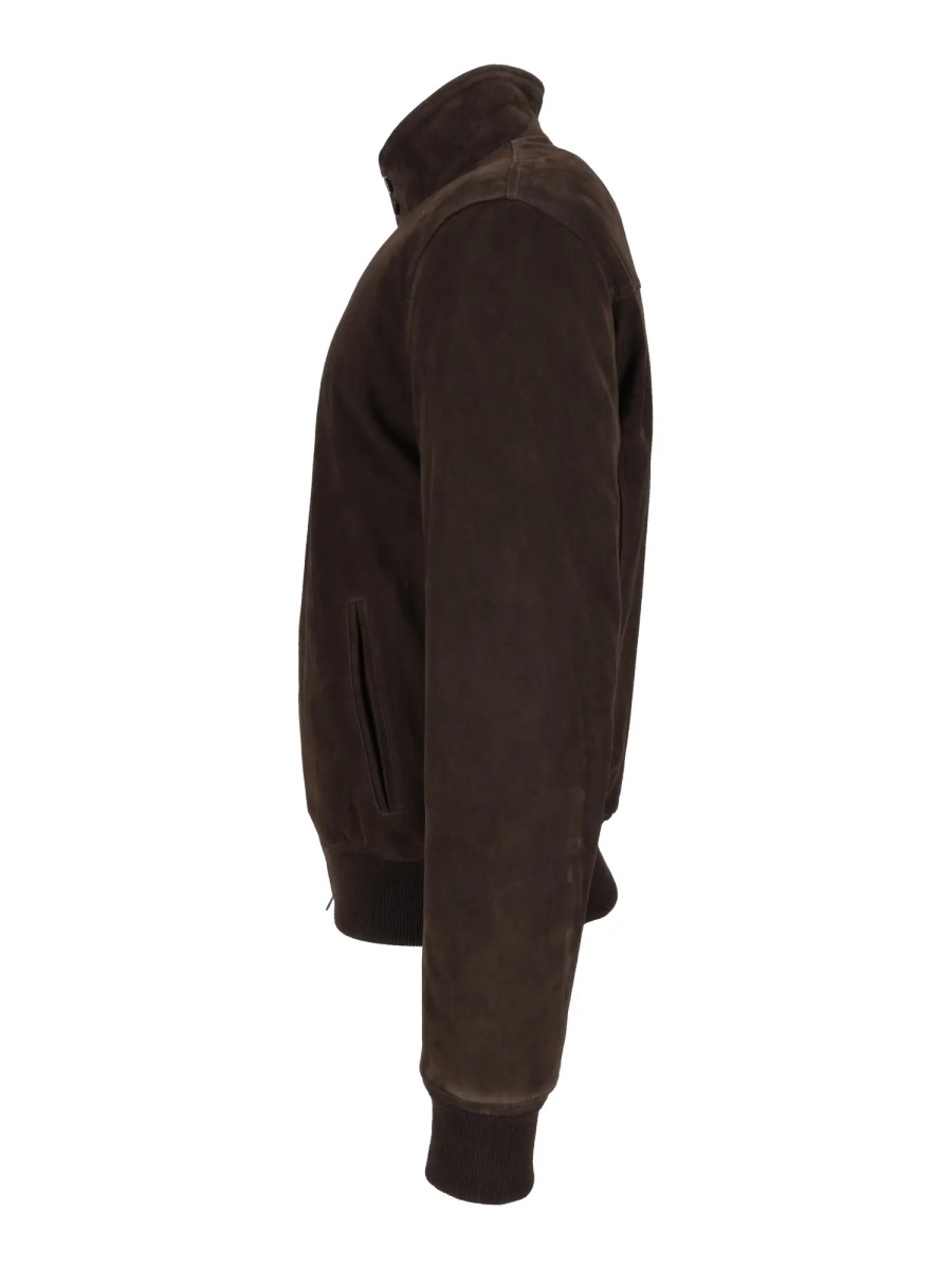 Geaca de Piele NUVOLA-LIGHT SUEDE-DOWN BROWN S802 - Img 2
