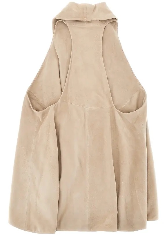 Geaca de Piele Suede leather vest - Img 2