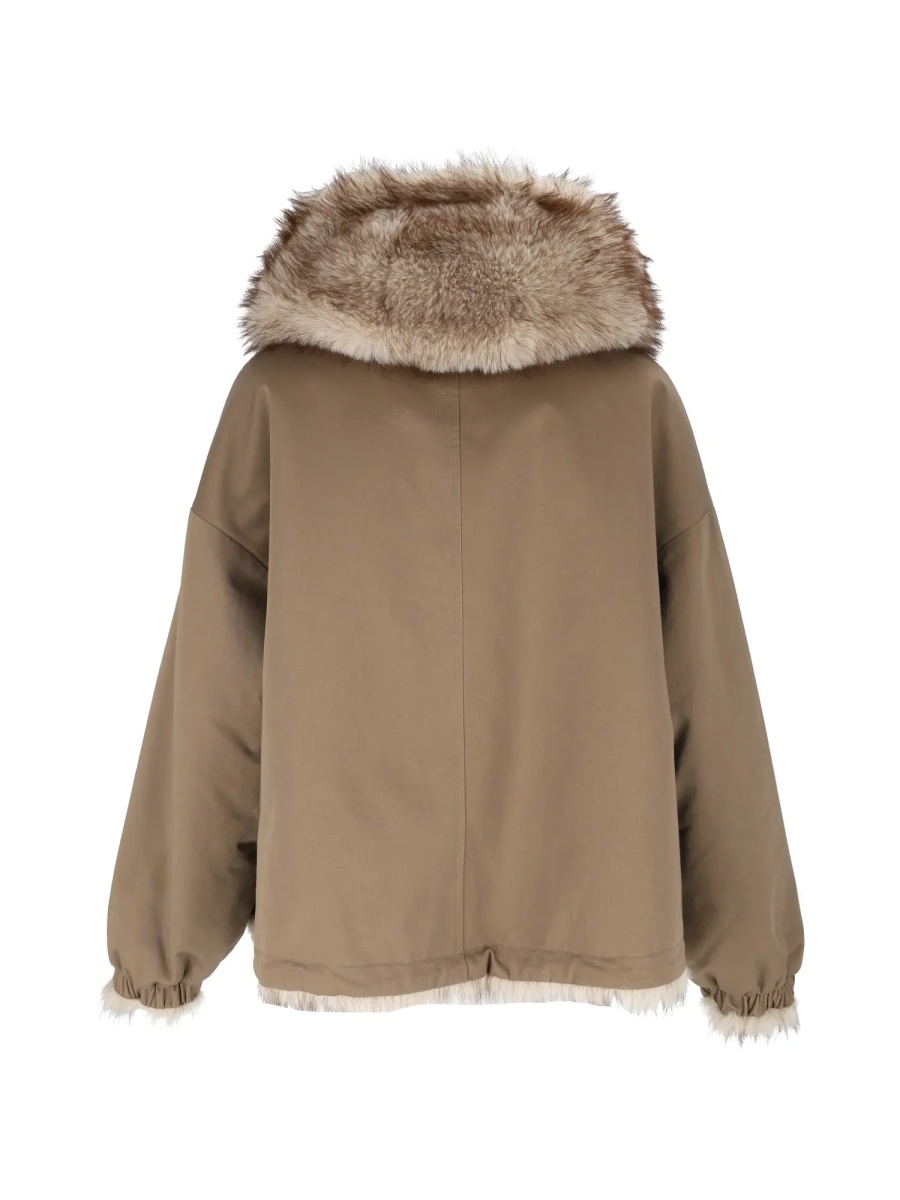 Geaca de Piele WOMAN FABRIC &amp; FAKE FUR JACKET - Img 5
