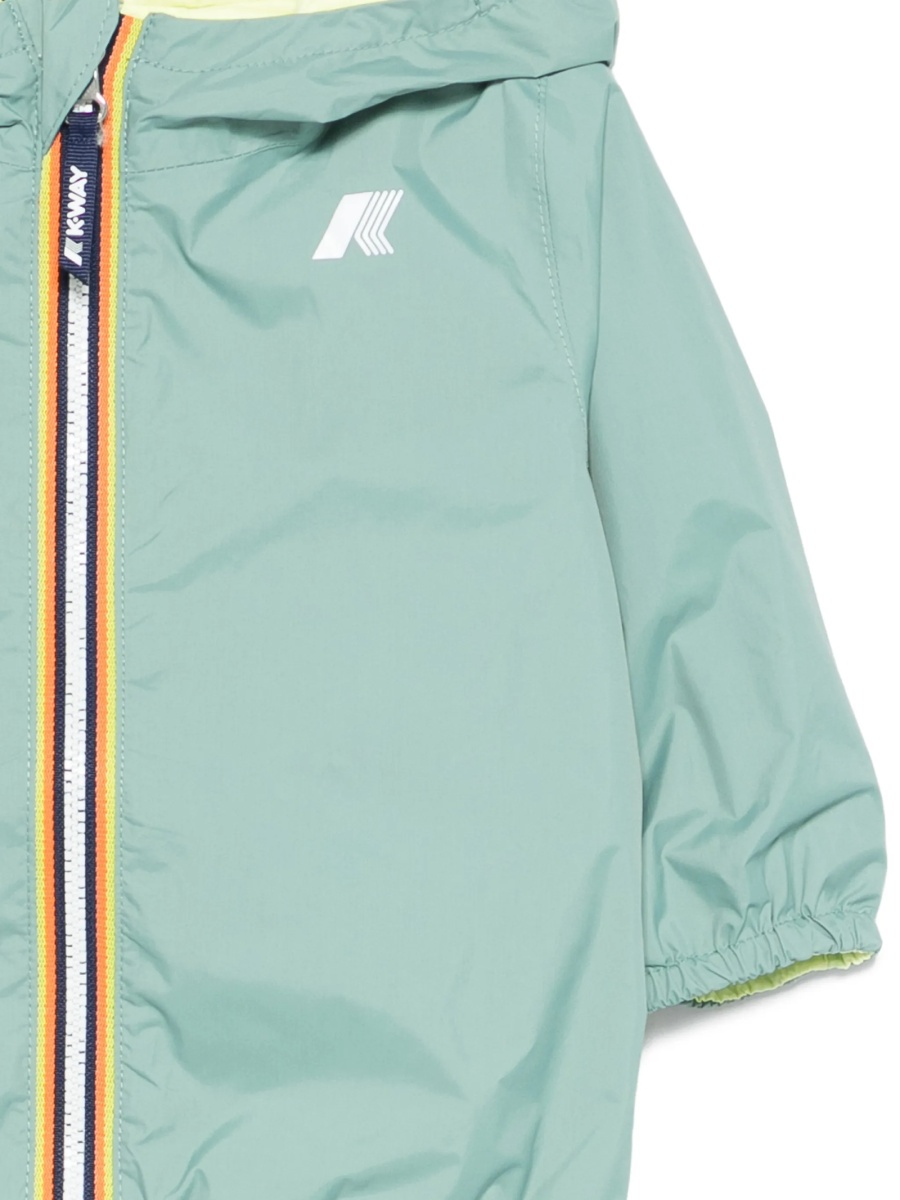 Geaca de ploaie K-WAY KIDS albastra din nylon - Img 3