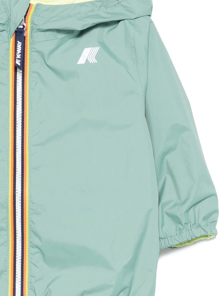 Geaca de ploaie K-WAY KIDS albastra din nylon - Img 3