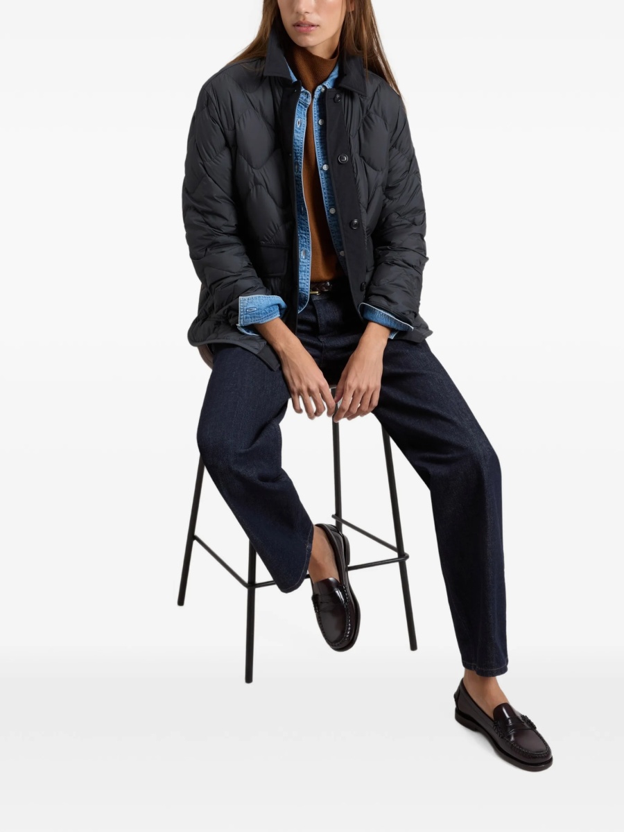Geaca Oversize Woolrich neagra din polyester - Img 2