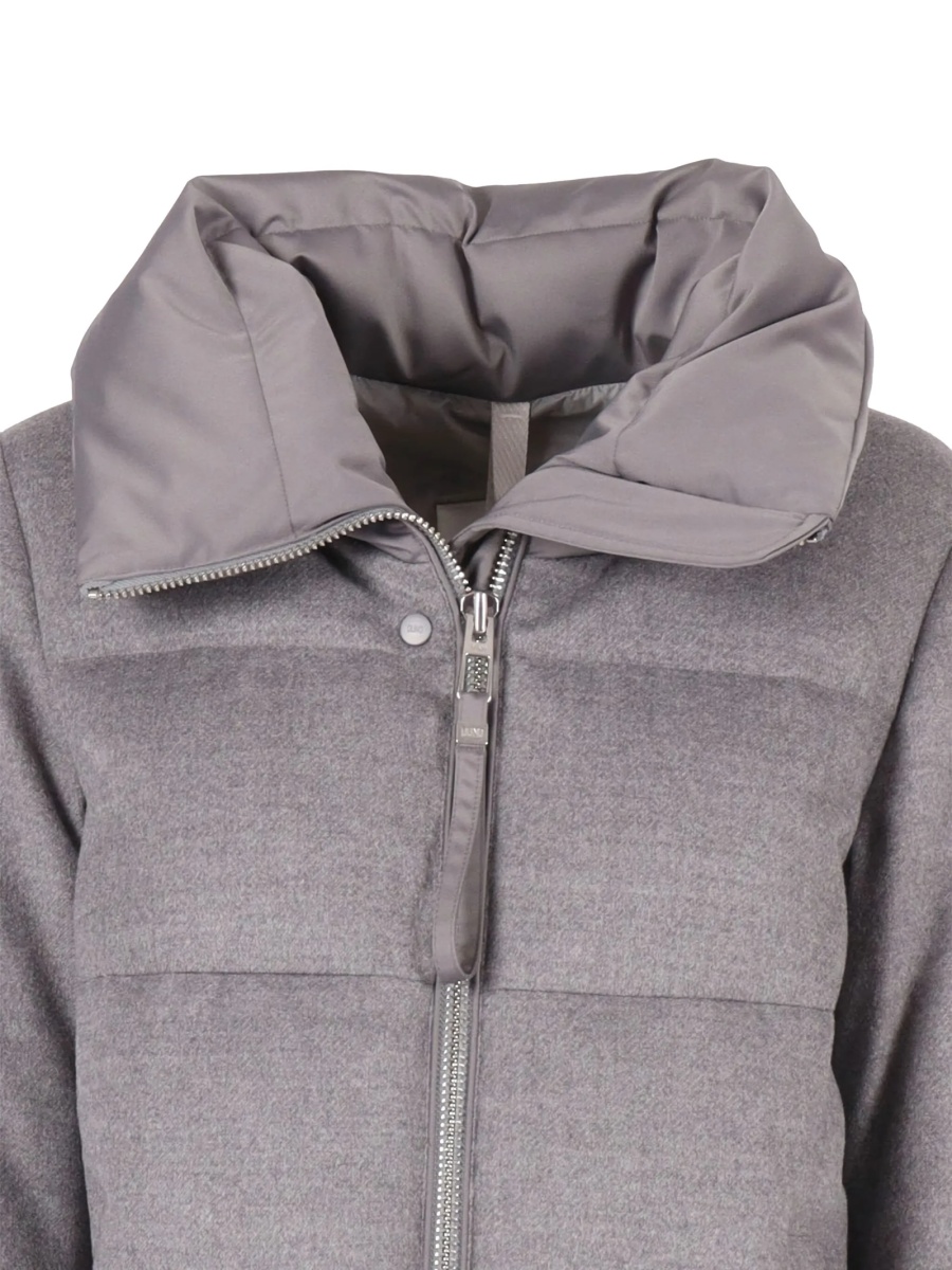 Geaca Parka DUNO gri din lana si raion - Img 3