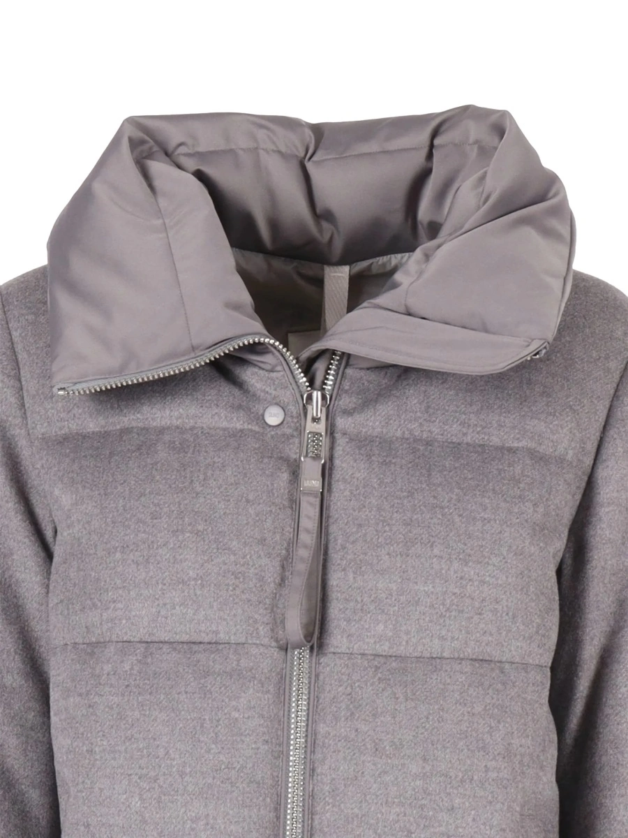 Geaca Parka DUNO gri din lana si raion - Img 3