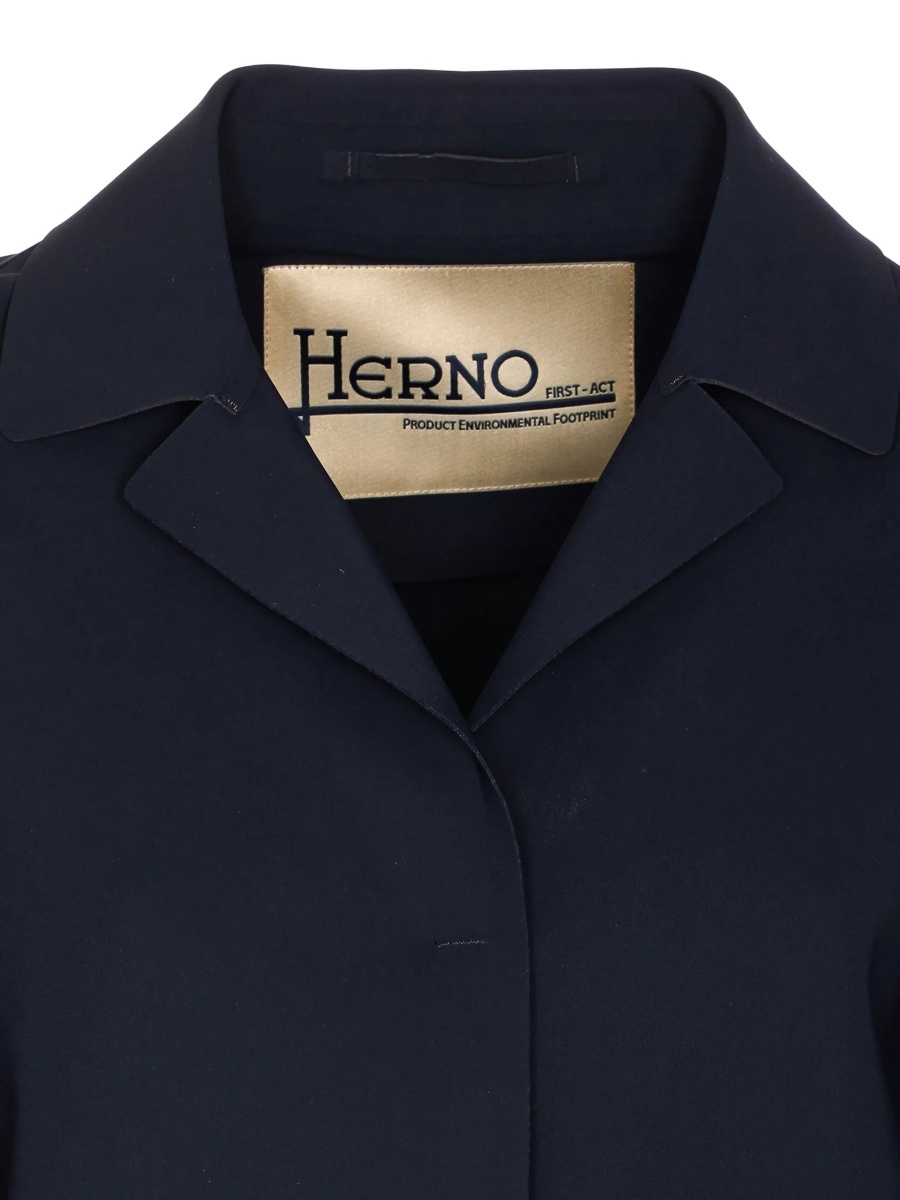Geaca Parka Herno albastra din spandex/elastan si poliamida - Img 4