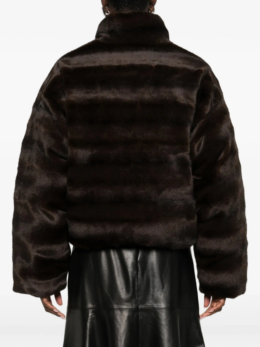 Geaca ski Balenciaga maro din poliamida si polyester - Img 4