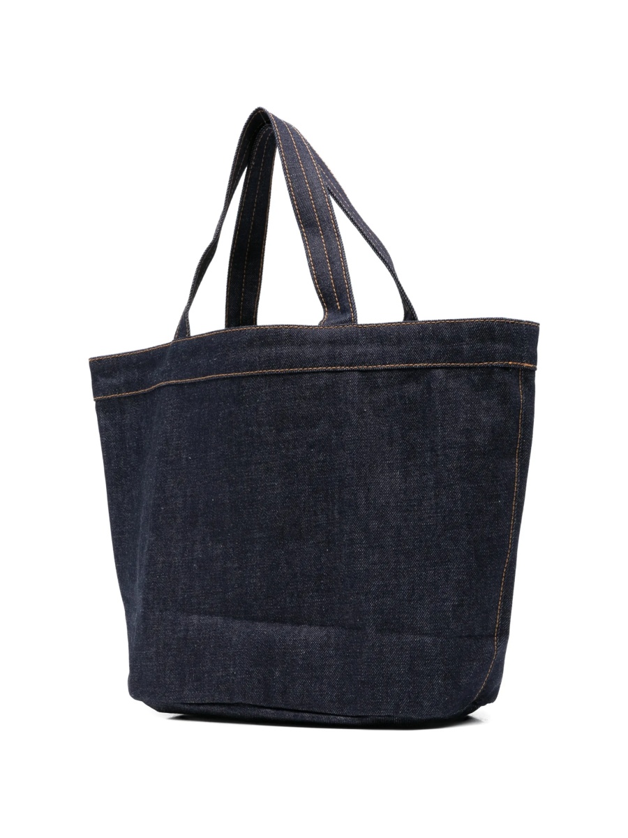 Geanta de mana A.P.C. albastra din bumbac - Img 3