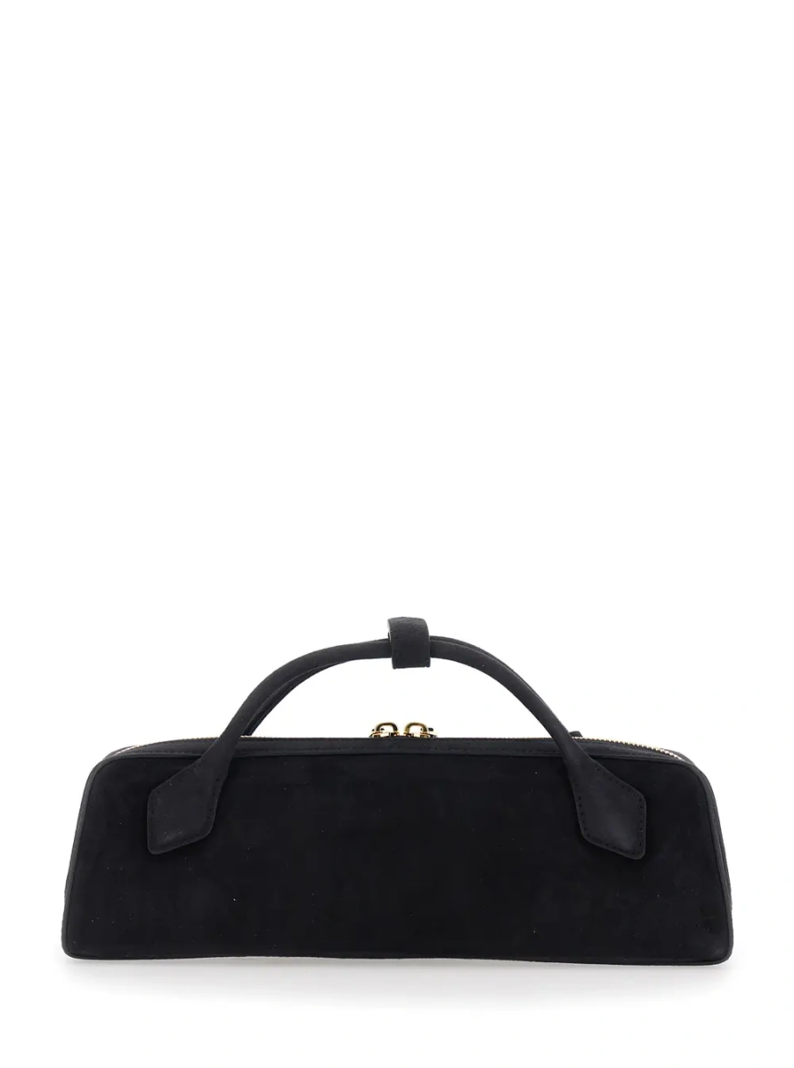 Geanta de mana Alaïa neagra din piele - Img 2
