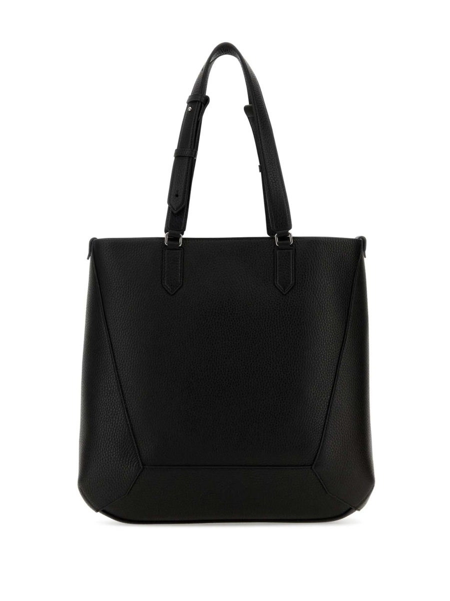 Geanta de mana Alexander McQueen neagra din piele - Img 3