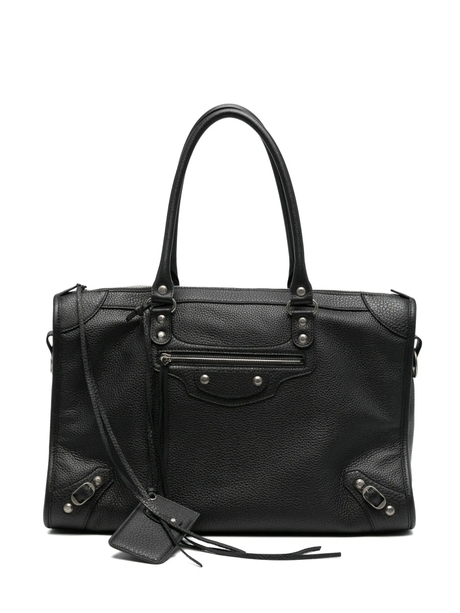 Geanta de mana Balenciaga 'City' neagra din piele 'Le City' - Img 8