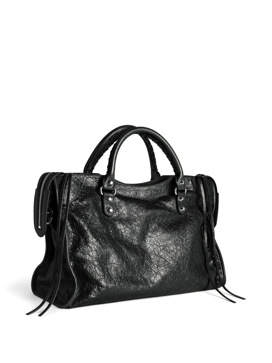 Geanta de mana Balenciaga 'City' neagra - Img 8