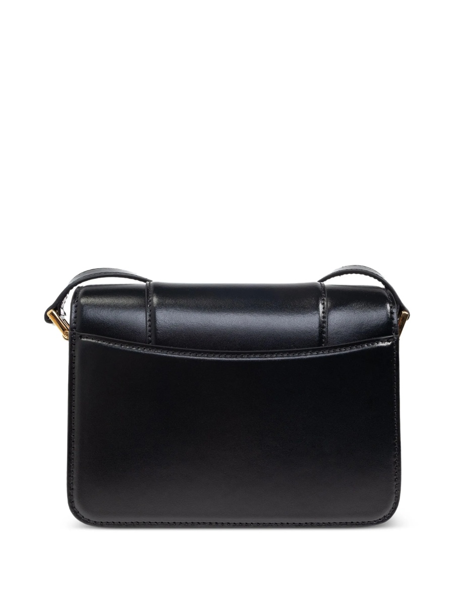 Geanta de mana Balenciaga Hourglass neagra din piele - Img 3