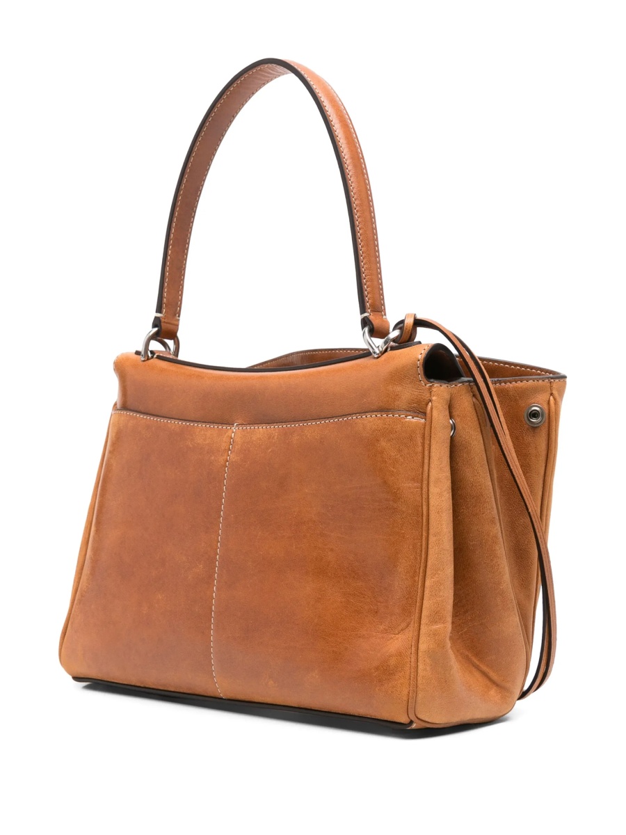 Geanta de mana Balenciaga maro din piele vegetala - Img 3