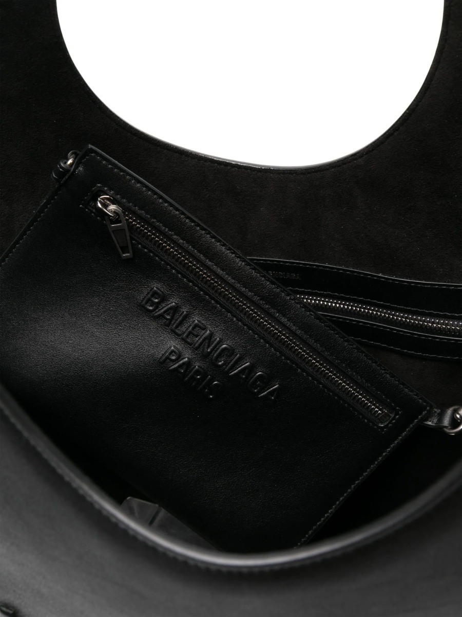 Geanta de mana Balenciaga neagra din piele - Img 5