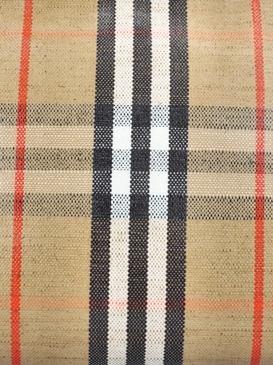 Geanta de mana Burberry neutra din bumbac si vascoza - Img 4