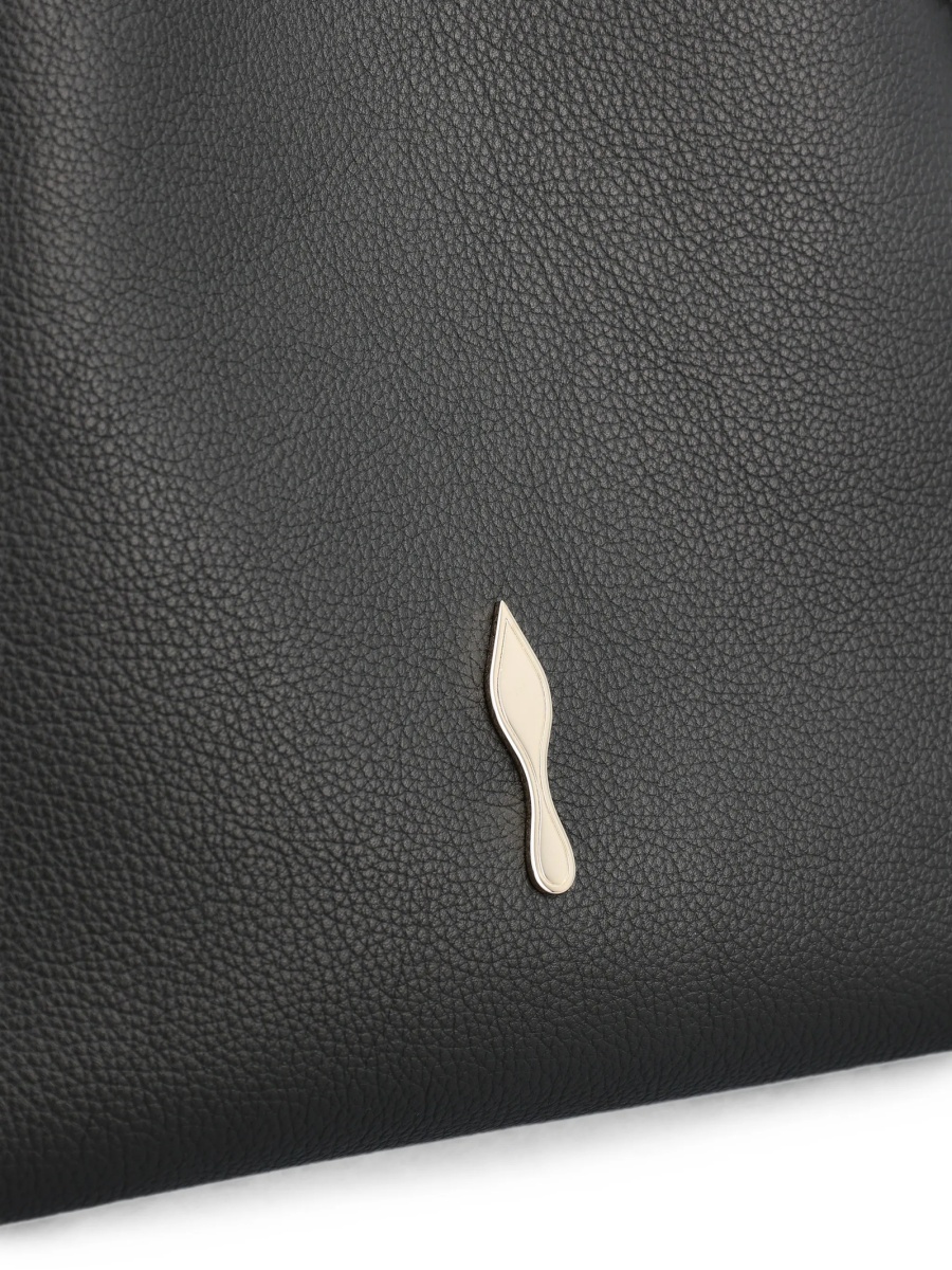 Geanta de mana Christian Louboutin neagra din piele - Img 4