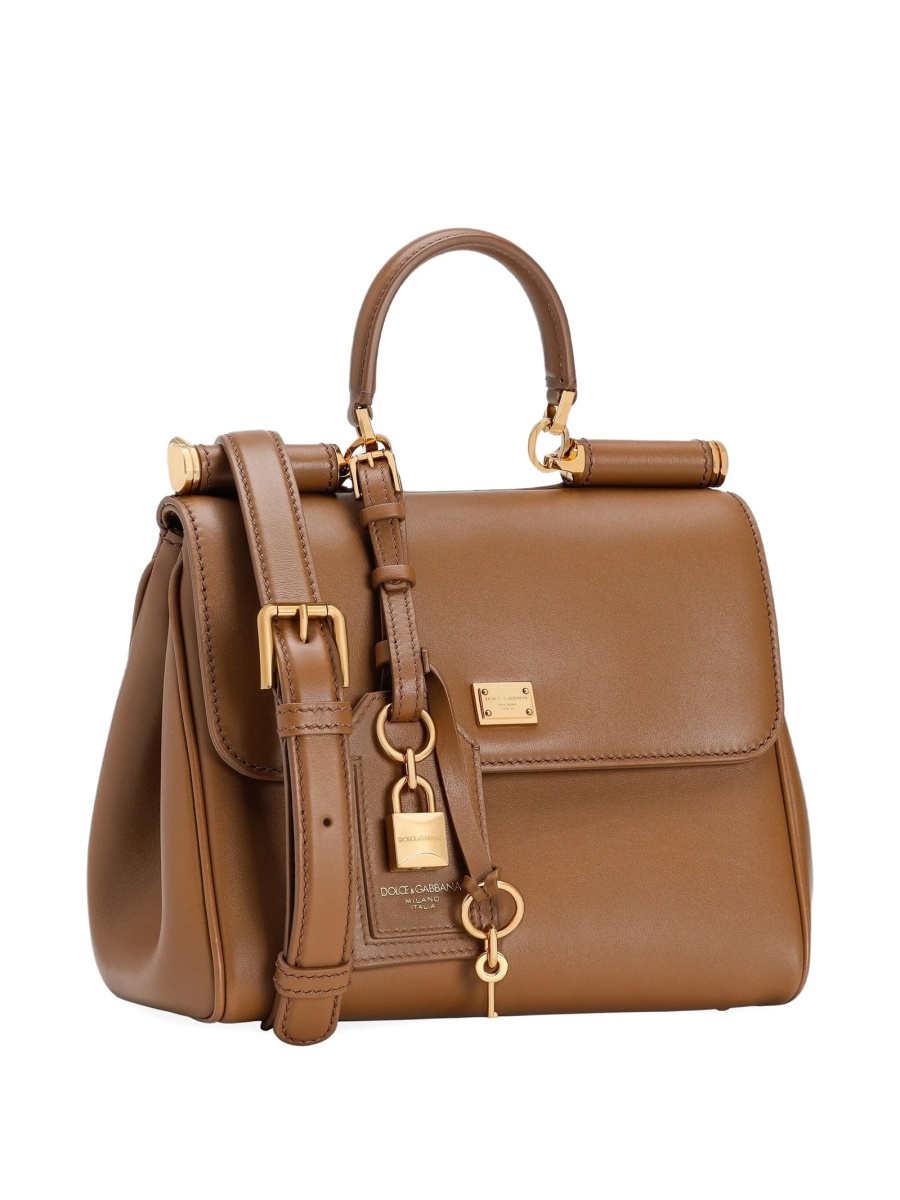 Geanta de mana Dolce &amp; Gabbana maro din pvc si piele - Img 3