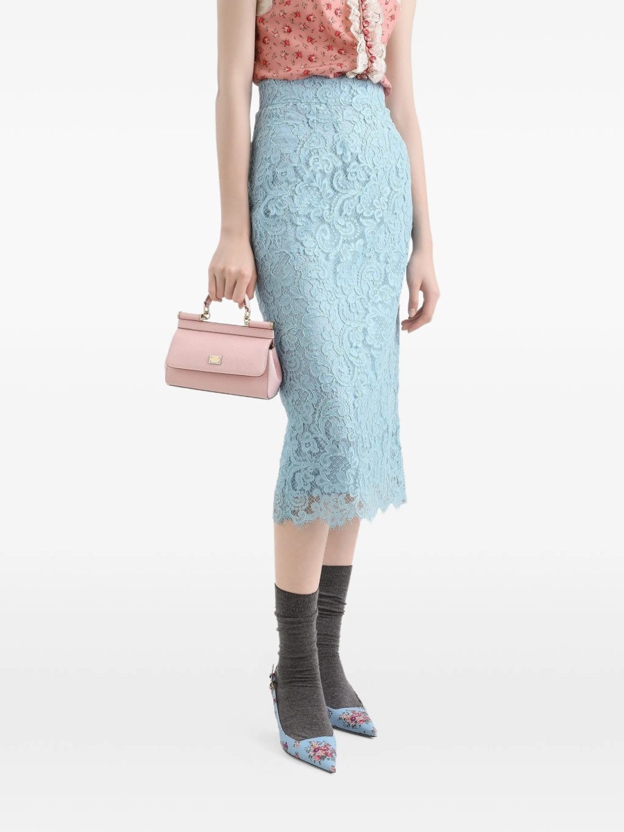 Geanta de mana Dolce &amp; Gabbana roz din piele - Img 2