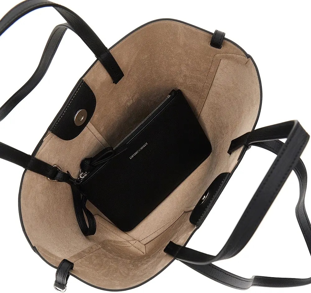Geanta de mana 'Emporio Armani 1981' leather tote bag - Img 3