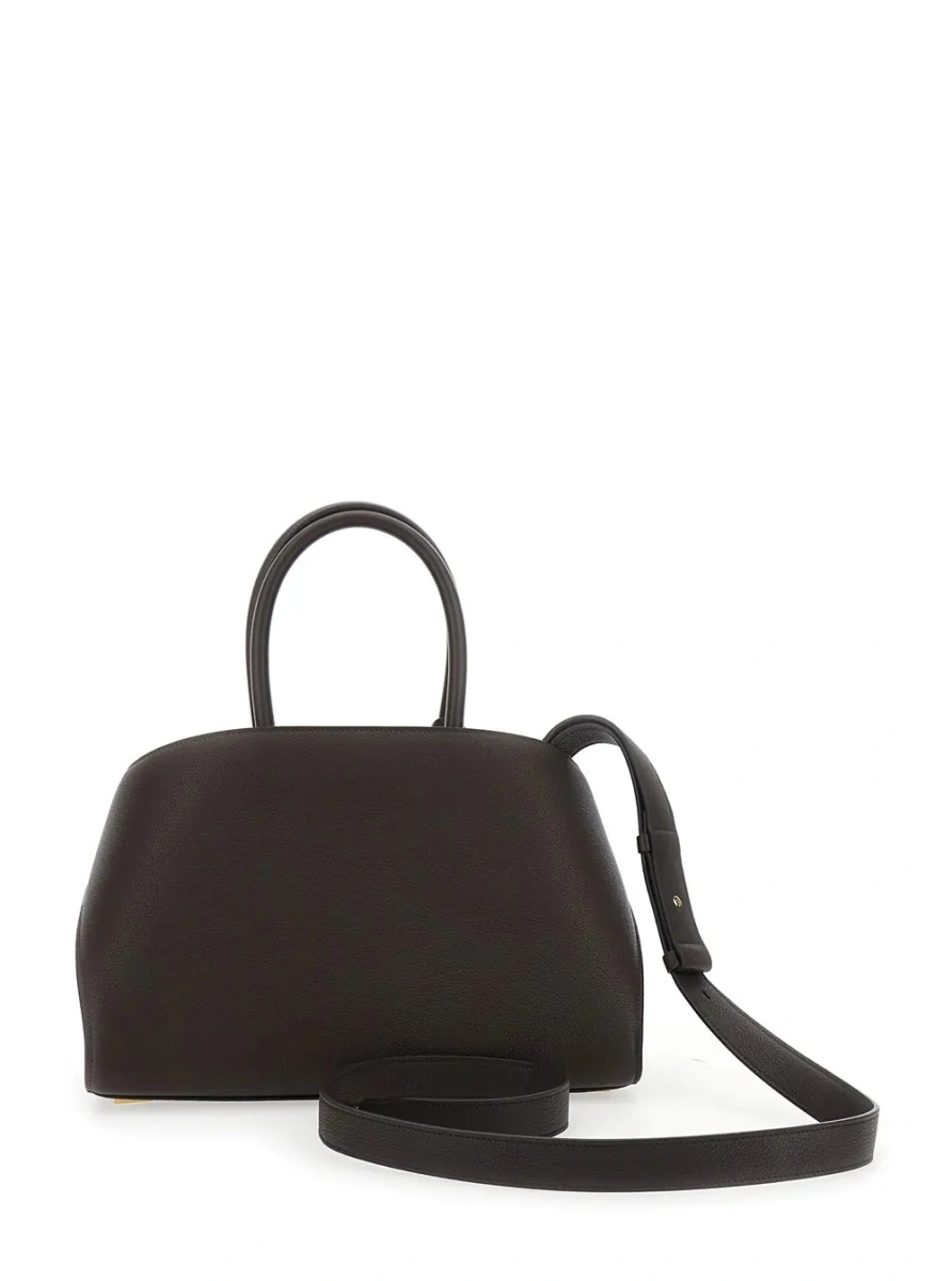 Geanta de mana Ferragamo maro din piele 'Hug Small' - Img 2