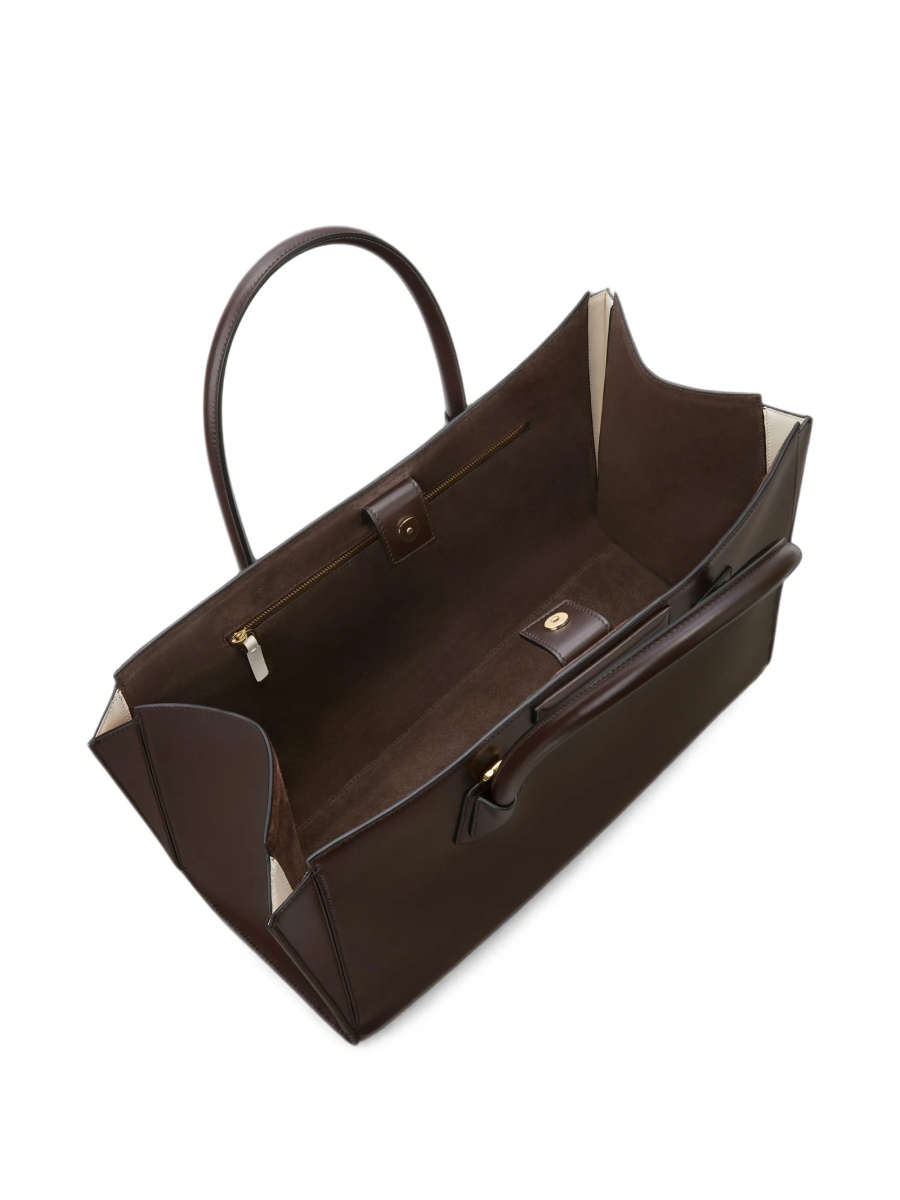 Geanta de mana Givenchy antigona maro din piele - Img 5