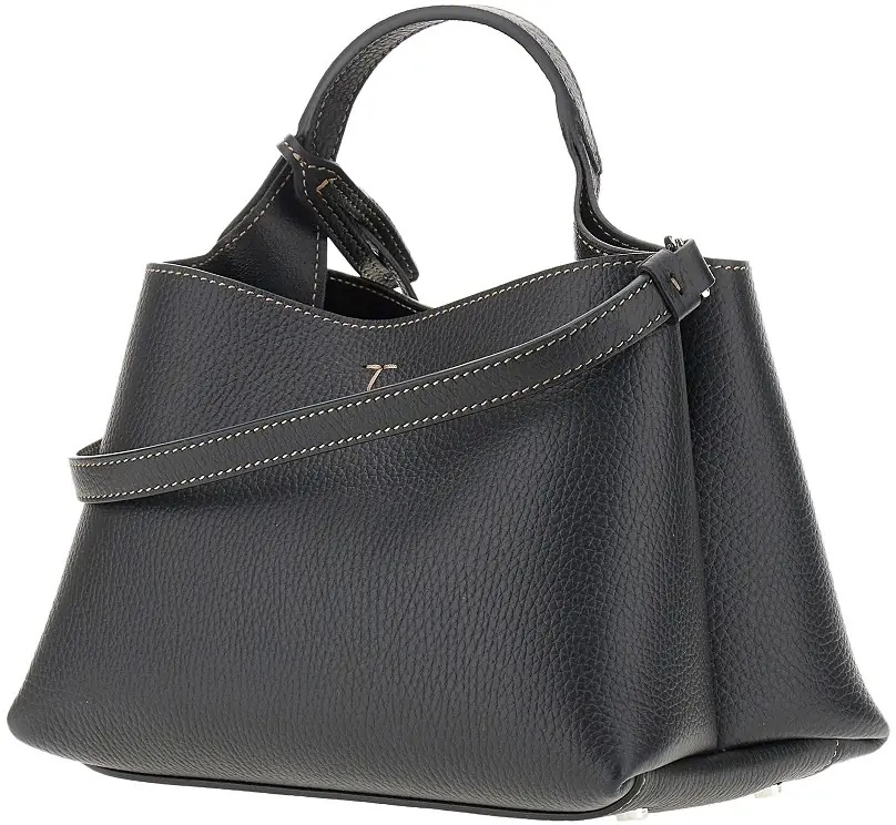 Geanta de mana Grain leather micro shopping bag - Img 2