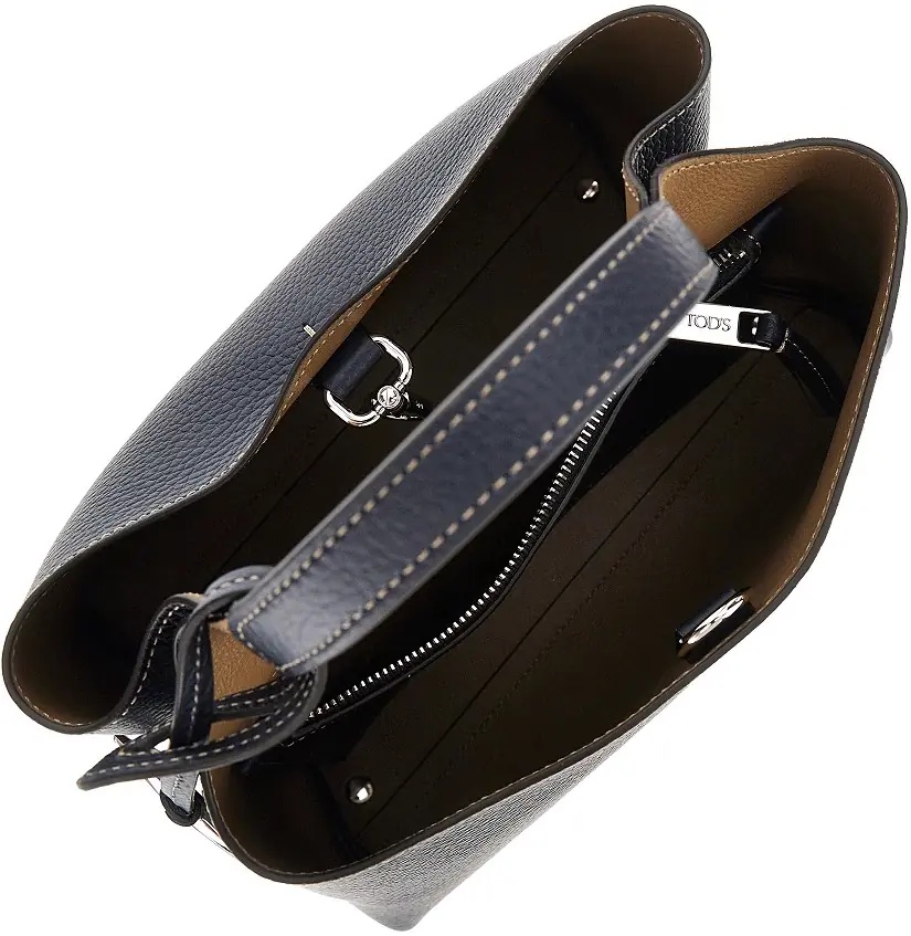 Geanta de mana Grained leather micro shopping bag - Img 3
