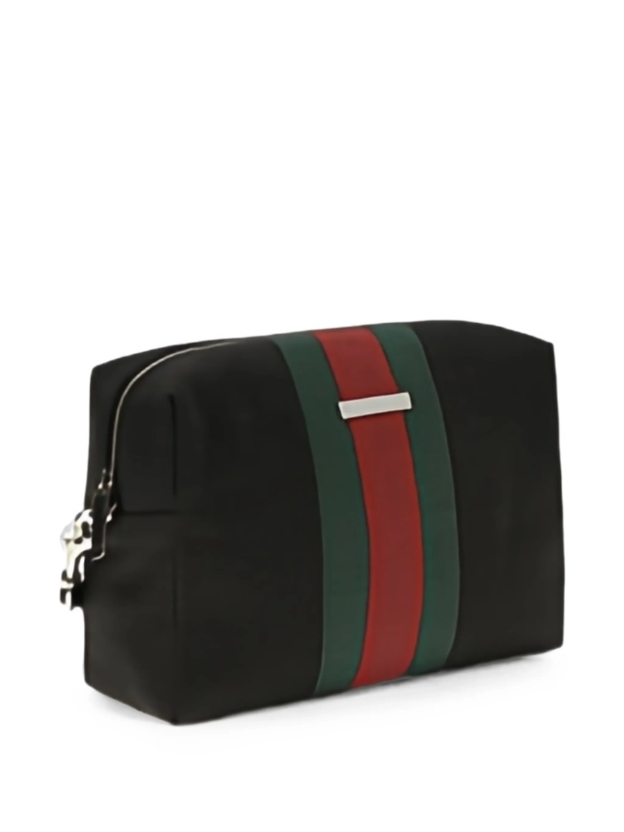 Geanta de mana Gucci neagra din material textil - Img 2