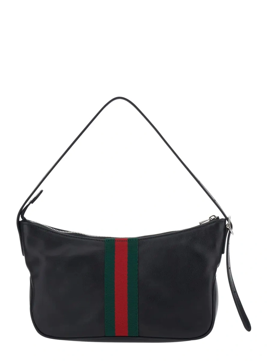 Geanta de mana Gucci neagra din piele 'Lunetta' - Img 2