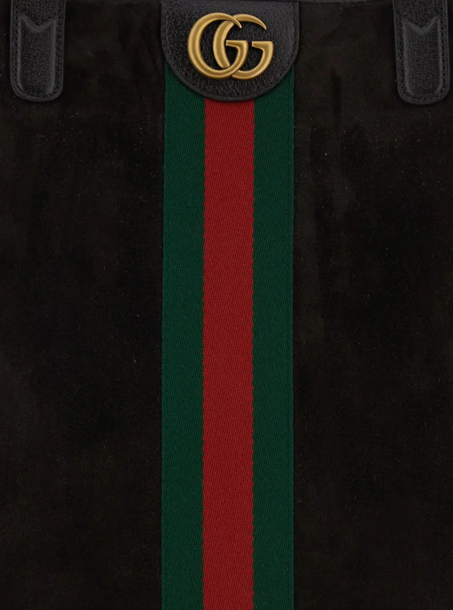 Geanta de mana Gucci 'Ophidia' maro din canvas GG Supreme si piele - Img 3