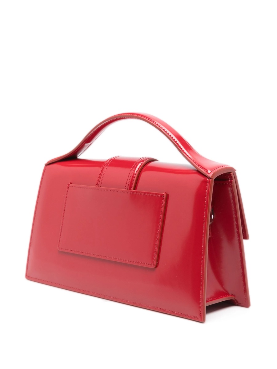 Geanta de mana JACQUEMUS Bambino rosie din piele - Img 3