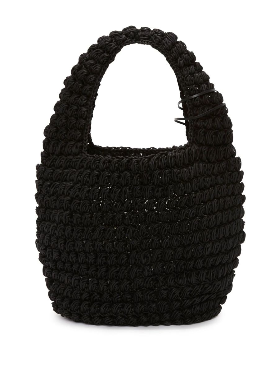 Geanta de mana JW Anderson neagra din bumbac si poliuretan - Img 2