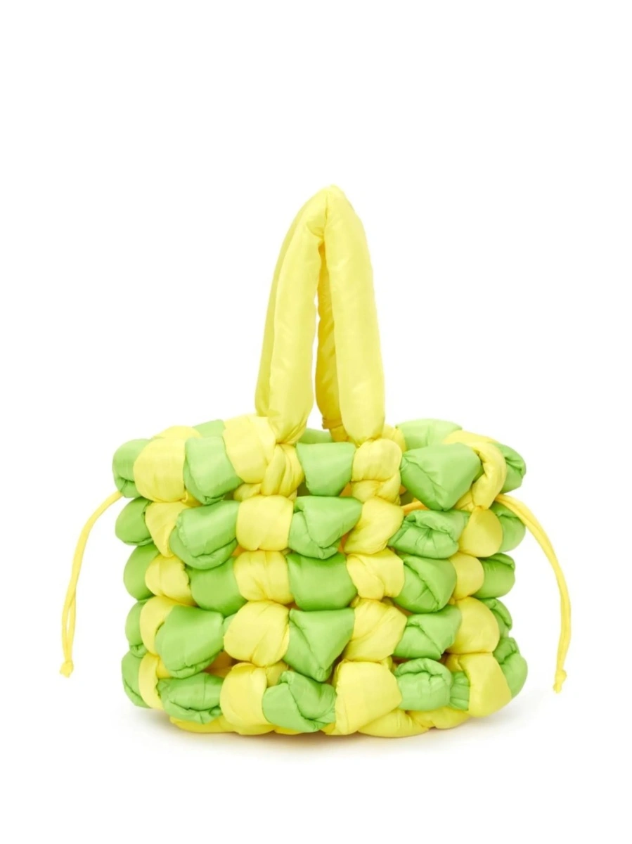 Geanta de mana JW Anderson verde din poliamida - Img 2