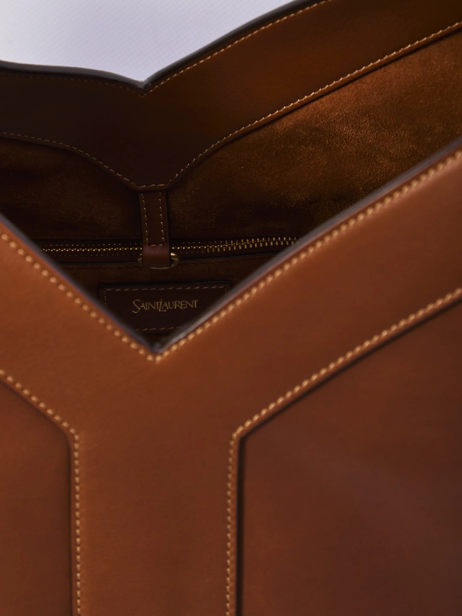 Geanta de mana Large Y Tote Bag In Leather - Img 4