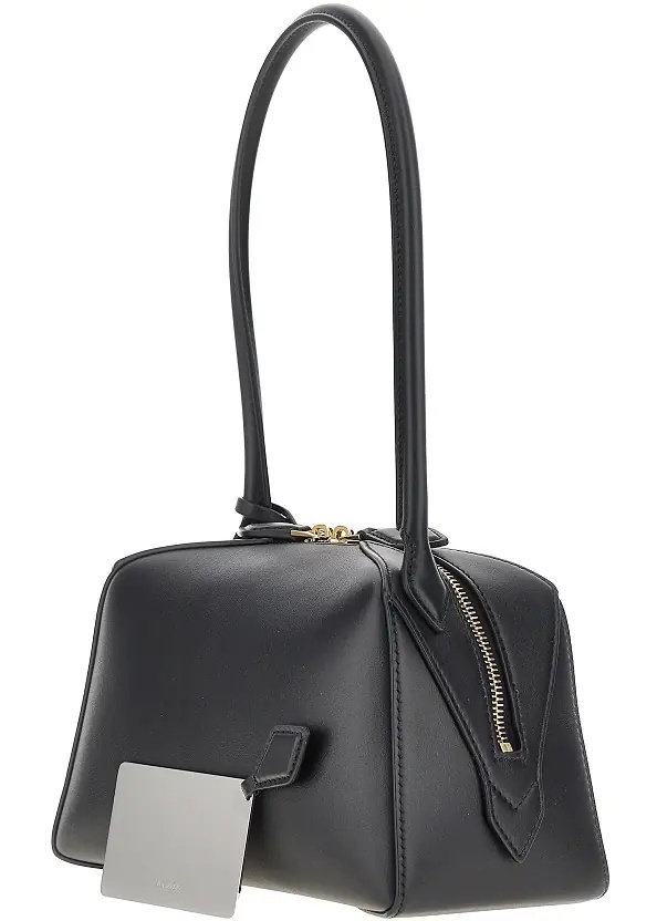 Geanta de mana Leather small 'Le Bouledogue' bag - Img 2