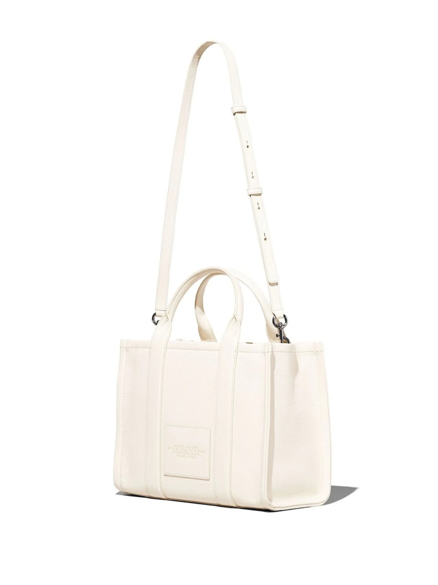 Geanta de mana Marc Jacobs alba din piele - Img 3