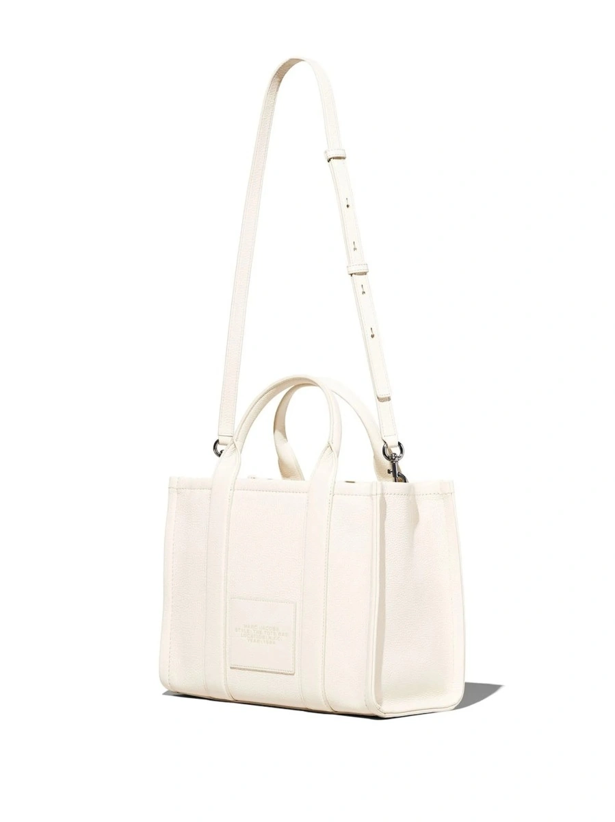 Geanta de mana Marc Jacobs alba din piele - Img 3