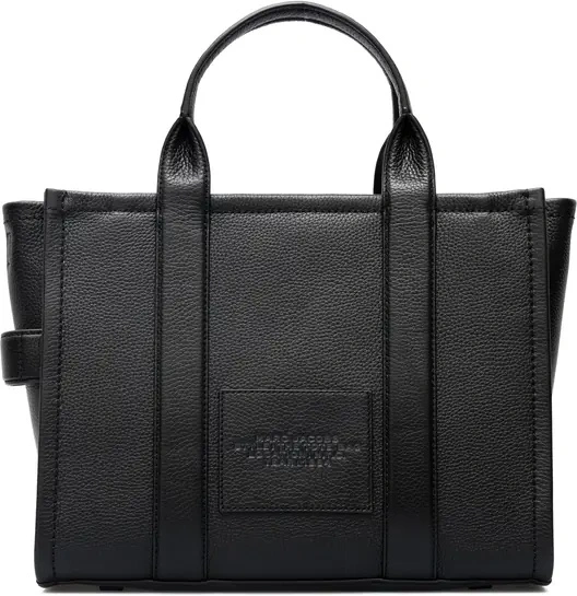 Geanta de mana Marc Jacobs neagra din piele 'The Leather Tote' - Img 2