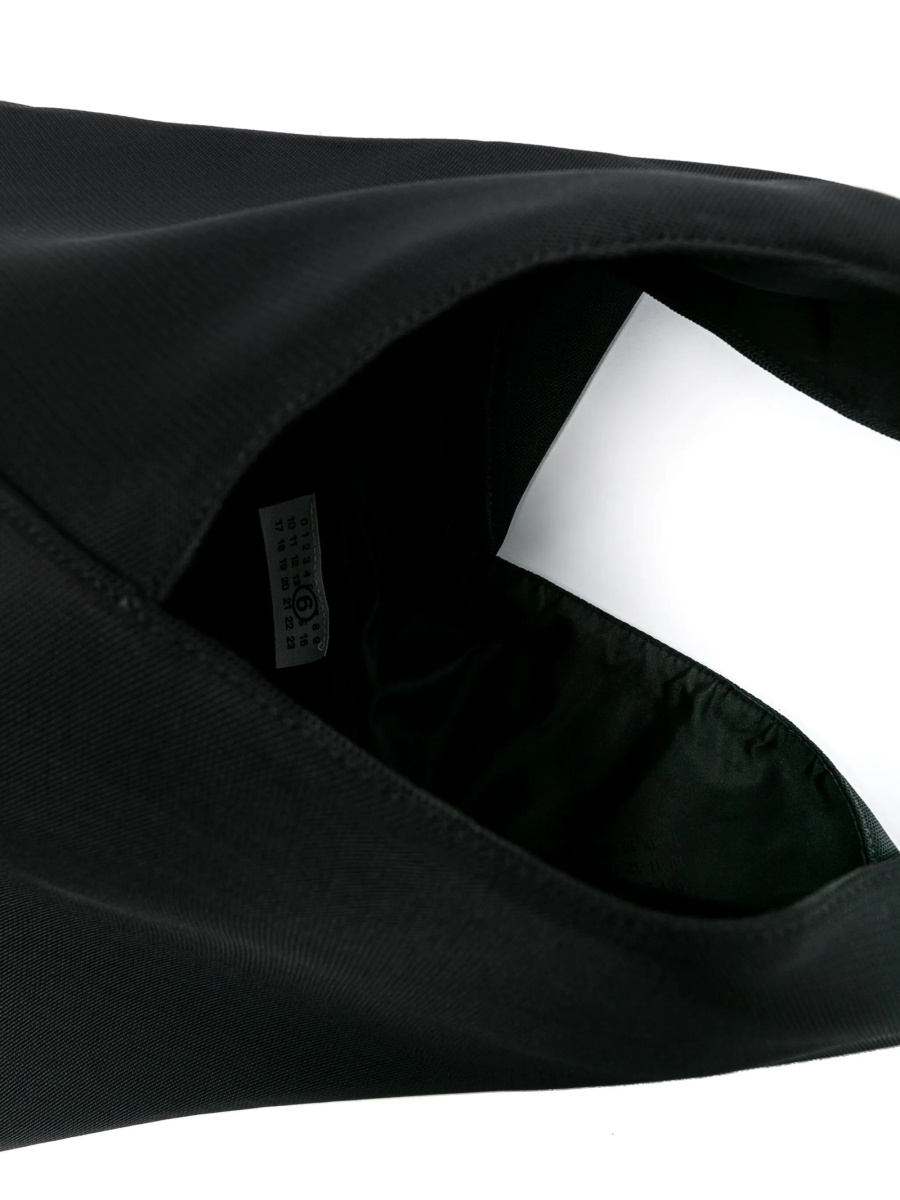 Geanta de mana MM6 Maison Margiela neagra din piele si polyester - Img 5