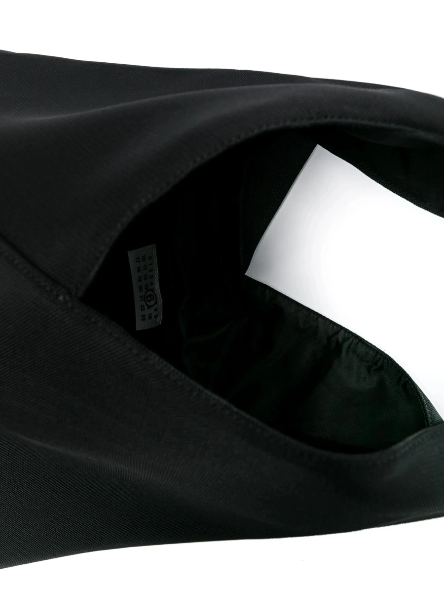 Geanta de mana MM6 Maison Margiela neagra din piele si polyester - Img 5